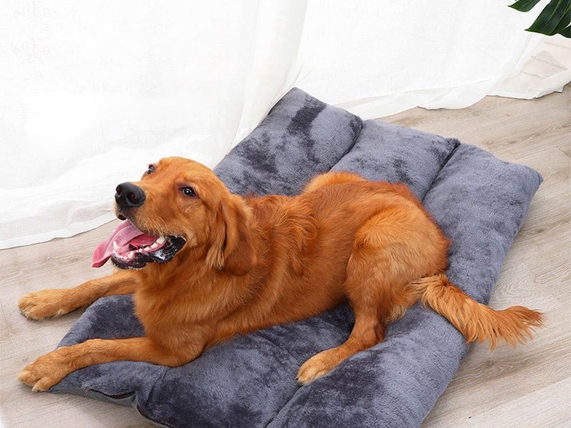 120x80cm Reversible Pet Crate Bed Thick Pet Kennel Cushion Pet Car Seat Pad Grey Carousel 3