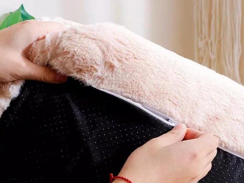 Pet Couch Bed Winter Warm Plush Nest Washable Sofa Cushion Bed Coffee M Carousel 3