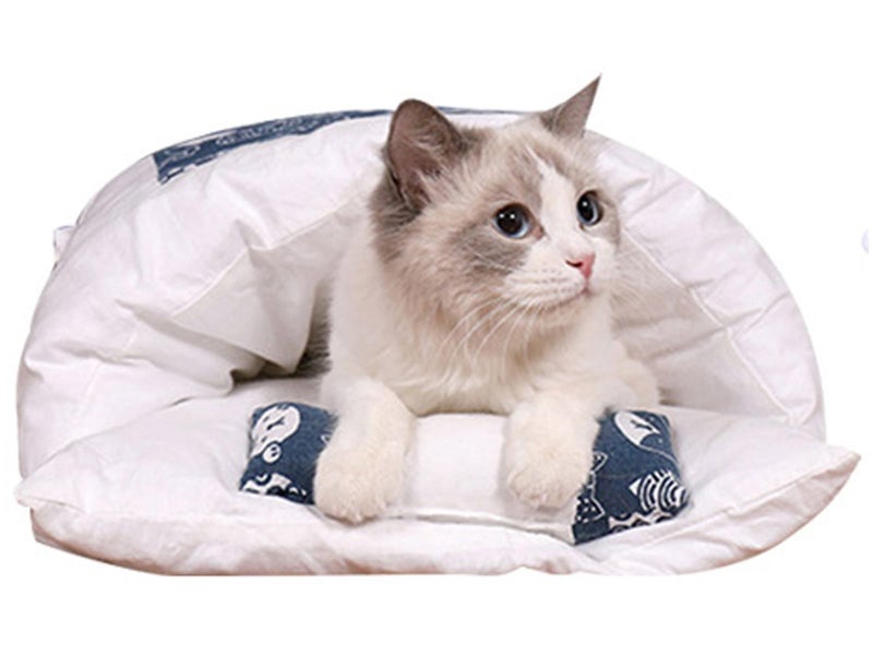 Japanese Style Pet Bed Cat Sleeping Bag Dog Sleeping Bed with Pillow Style 2 Carousel 3