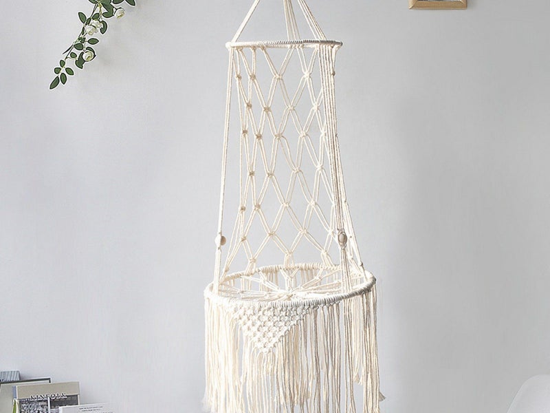 S Cat Hammock Handwoven Hanging Cat Bed Swing for Home Carousel 3