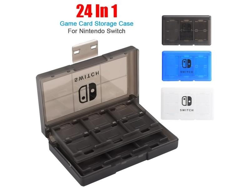 Anti-drop 24 In 1 Nintend Switch Game Card Storage Case ABS Hard Shell Cover Carousel 2