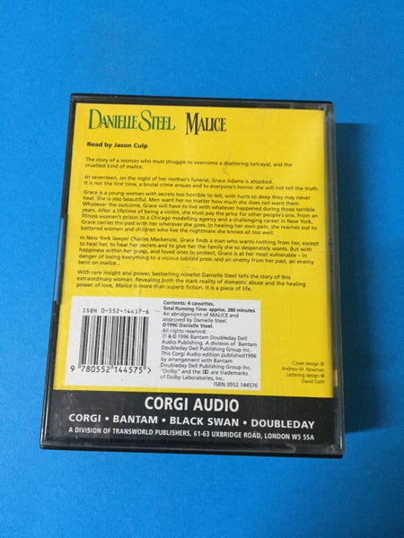 Danielle Steel: Malice (AudioBook Cassette) Carousel 2