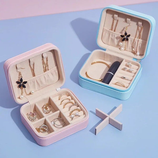 1pcs Single Layer Storage Box For Ladies' Travel Jewelry Classic Black Pure Carousel 2