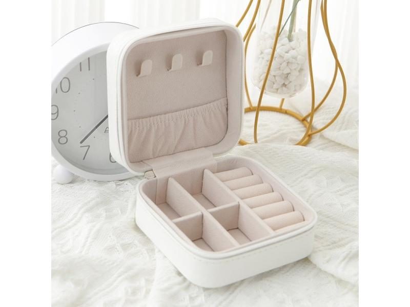 1pcs Single Layer Storage Box For Ladies' Travel Jewelry Classic Black Pure Carousel 1