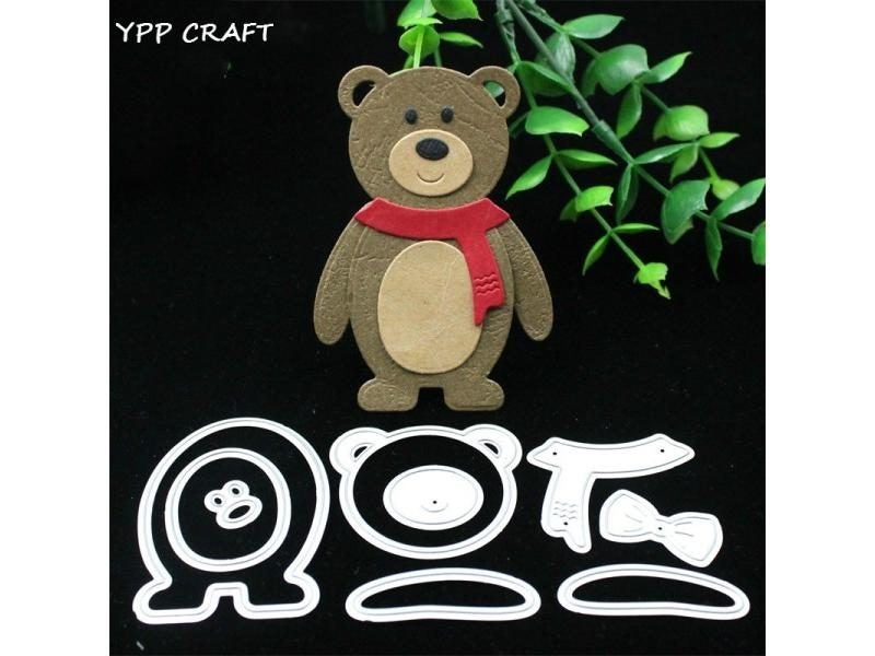 YPP CRAFT Cute Bear Metal Cutting Dies Stencils For DIY Scrapbooking Carousel 1