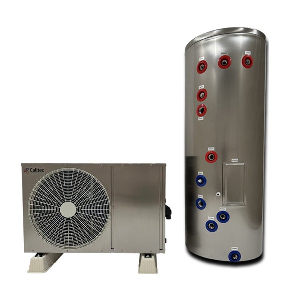Complete Set - Calitec Heat Pump Water Heater R290 + Hot Water Cylinder 250L Carousel 1