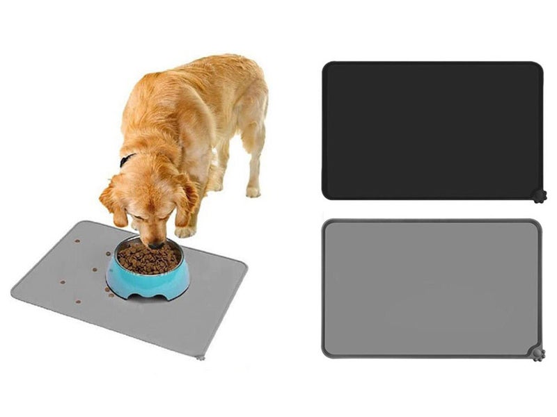 Silicone Dog Cat Bowl Mat Easy Clean Waterproof Food Pad Dog Placemat Carousel 2
