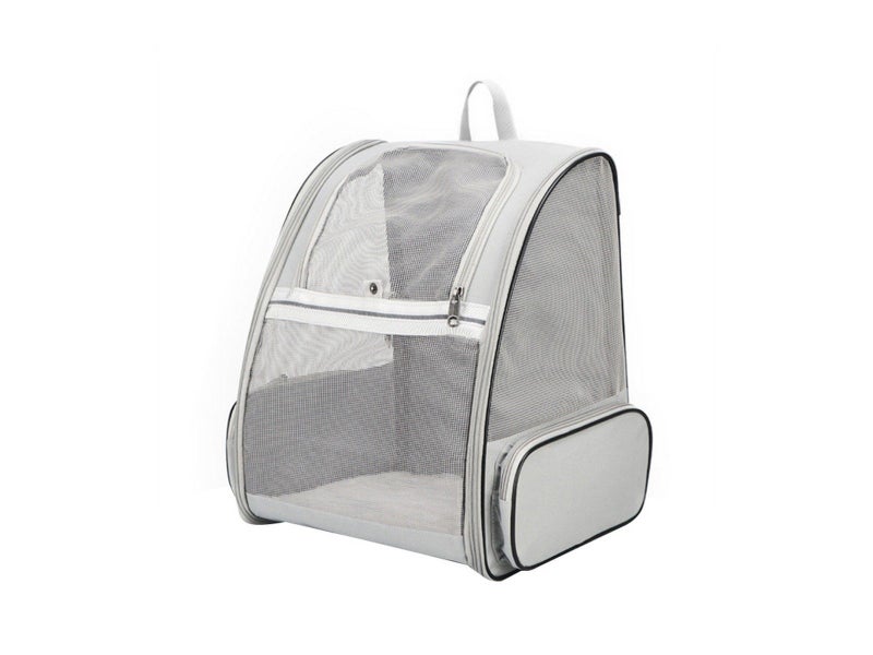 Cat Backpack Carrier Portable Breathable Foldable Outdoor Travel Pet Bag - Grey Carousel 2