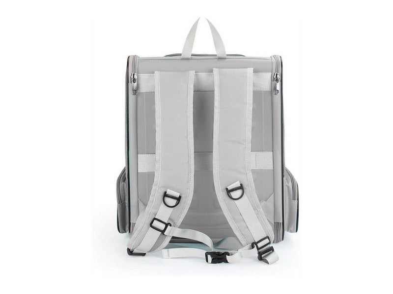 Cat Backpack Carrier Portable Breathable Foldable Outdoor Travel Pet Bag - Grey Carousel 3