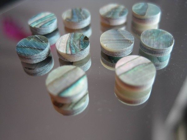Round Abalone Inlay Guitar Fretboard Dot Marker Qty 1 White, Yellow or Abalone Carousel 4