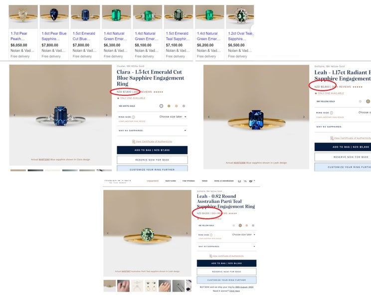$1 RES * Buy Now $1,799.00 * 1.64ct AUSTRALIAN Cushion Sapphire Loose Gemstone Carousel 16