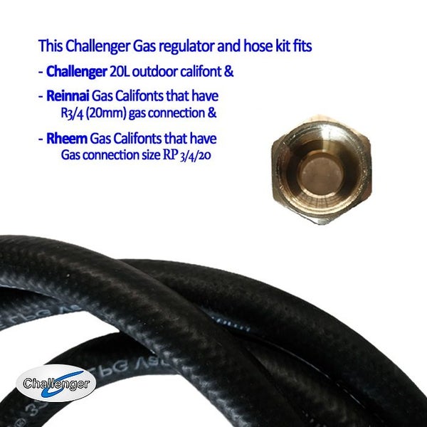 Challenger Regulator and Hose Kit for the 20L Califont Carousel 3