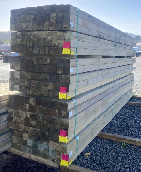 PINE, POSTS, MG, INDUSTRIAL, 90 x 90mm, H4 TREATED - 258.6m - TBT1726628638466169611129