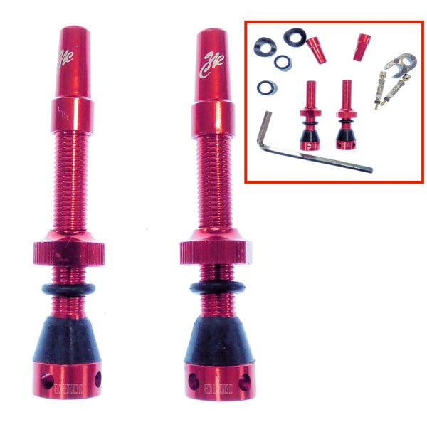 TUBELESS VALVE KIT Presta Universal MTB - Mountain Bike - Road - NZ Seller Carousel 1