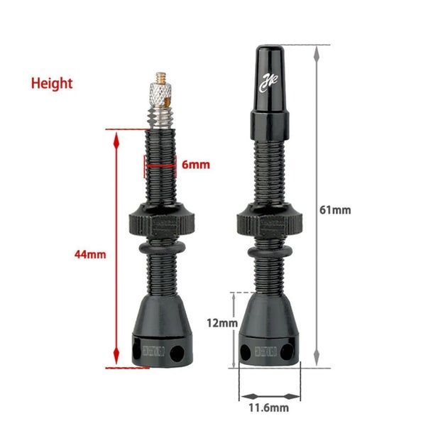 TUBELESS VALVE KIT Presta Universal MTB - Mountain Bike - Road - NZ Seller Carousel 2