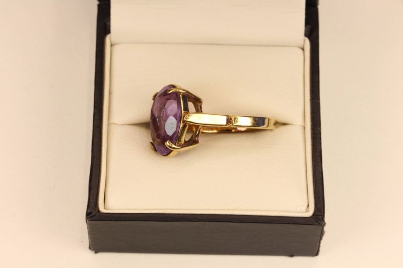4.5CT Vintage 9ct Amethyst ring Carousel 2