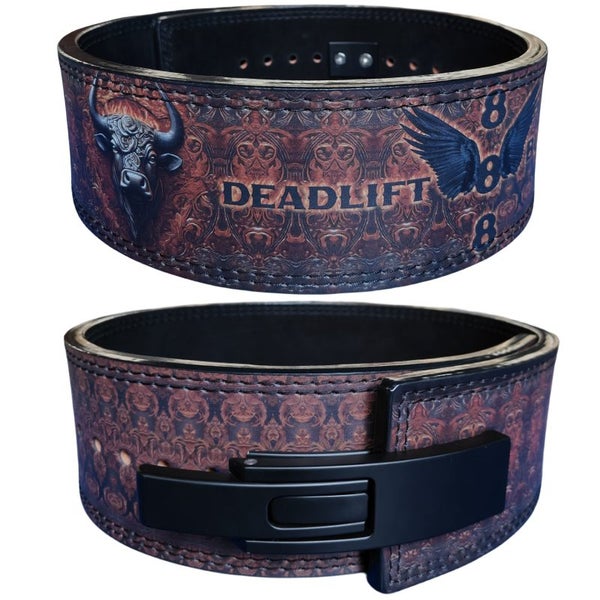 Bull Style Weight Lifting Belt 10MM Thick Cowhide Powerlifting Belt With Heavy Carousel 2