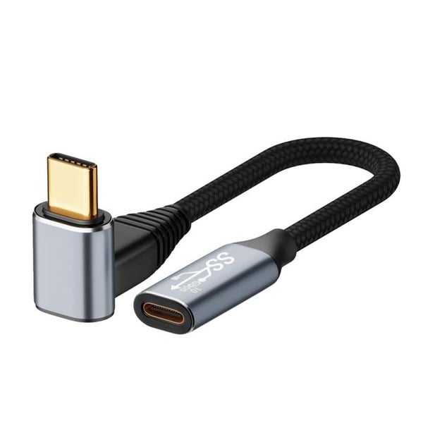 For Steam Deck Gen 100w Usb-c/type-c Male To Usb-c/type-c Female Stereo Curve... Carousel 1