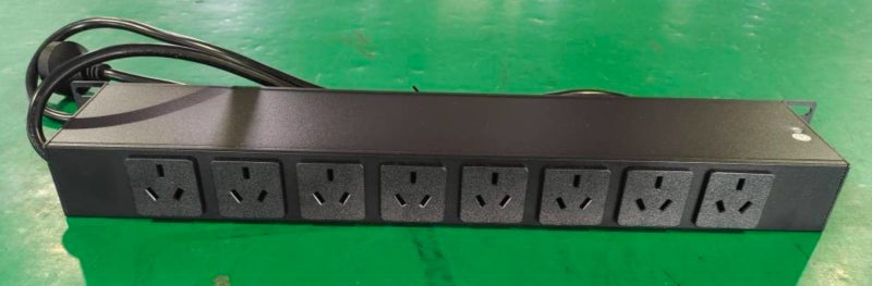 8 Way Power Distribution Unit PDU 1RU 1U 19 Inch Rack Mount 2m Cord Electrical Carousel 2