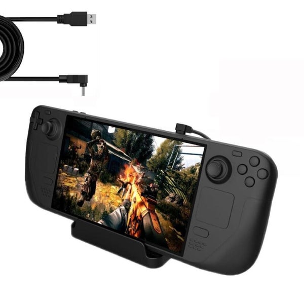 For Steam Deck Console Holder With Charging Cable(2 Pcs/set) Carousel 1