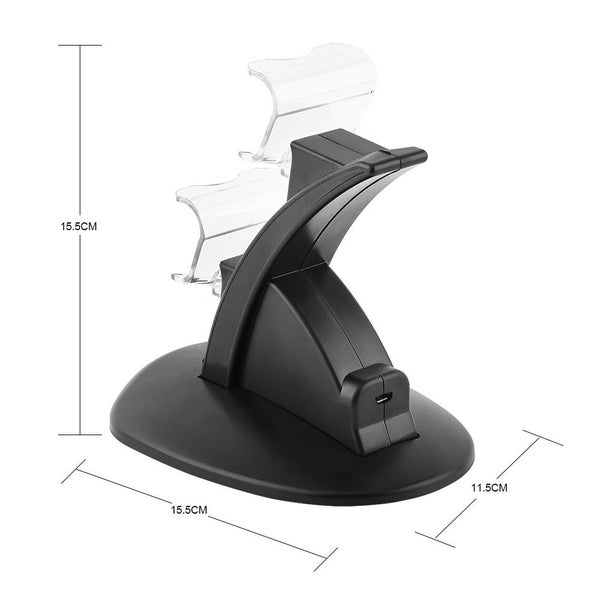 USB Dual Charging Charger Docking Station Stand for PS4 Slim/Pro Controller Carousel 2