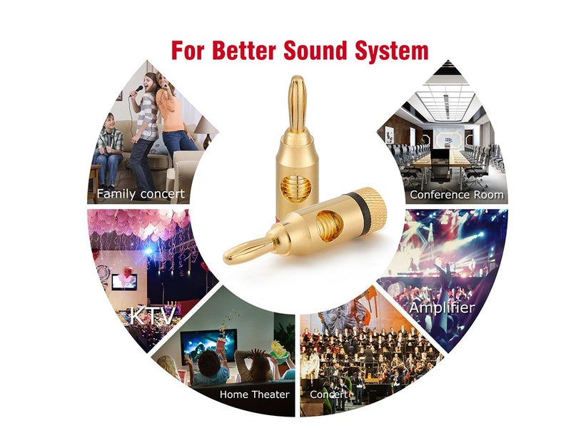 Banana Plugs Audio Speaker Connectors Clearance - Clearance Carousel 6