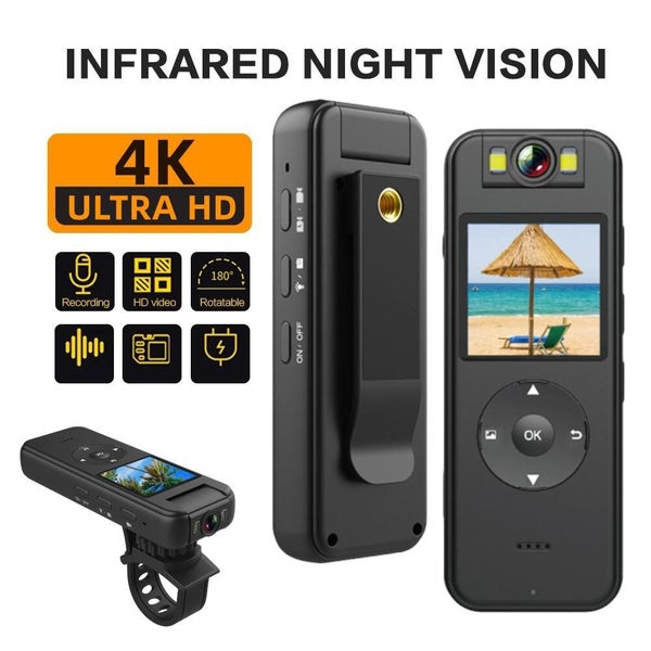 Body Camera 4K 30FPS UHD Recording,1.4 in Screen Recorder Night Vision Lighting Carousel 1