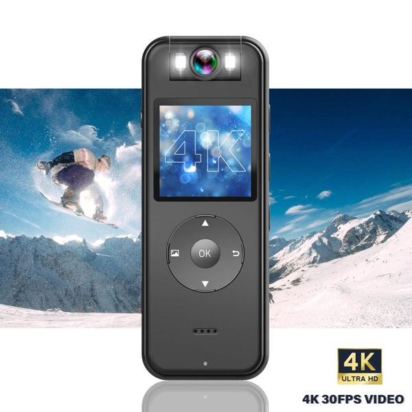 Body Camera 4K 30FPS UHD Recording,1.4 in Screen Recorder Night Vision Lighting Carousel 2