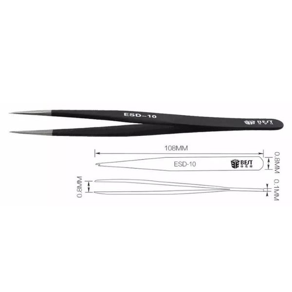 Precision Anti Static Esd Stainless Steel Tweezers Best Bst 10 Carousel 2