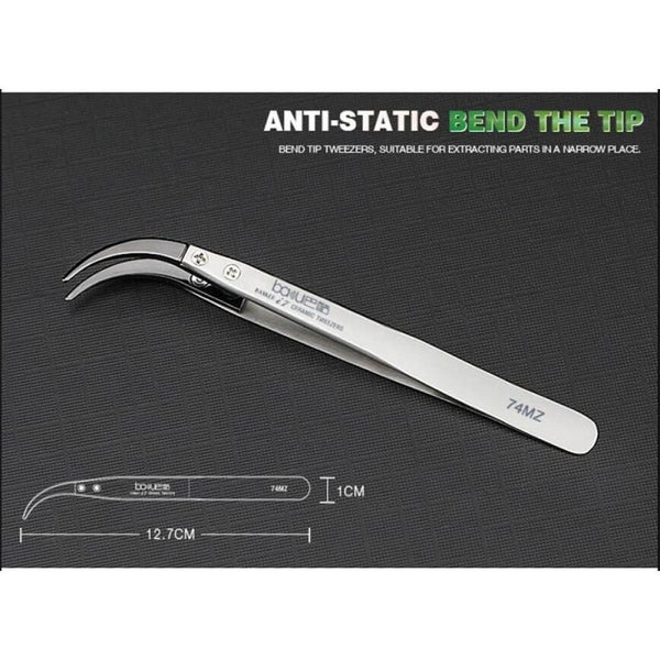 Baku Ba I7 74mz Stainless Steel Curved Tweezers Carousel 2