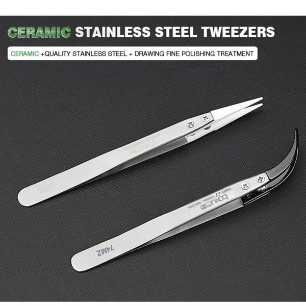 Baku Ba I7 74mz Stainless Steel Curved Tweezers Carousel 5