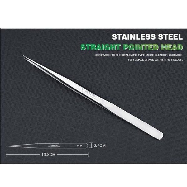 Baku Ba I6 Ss Straight Stainless Steel Tweezers Carousel 2