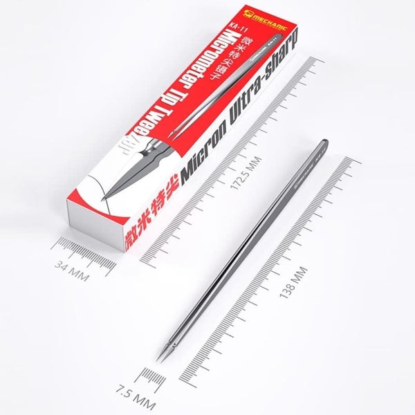 Mechanic Ka 11 Non Magnetic Micrometer Pointed Tweezers Carousel 2