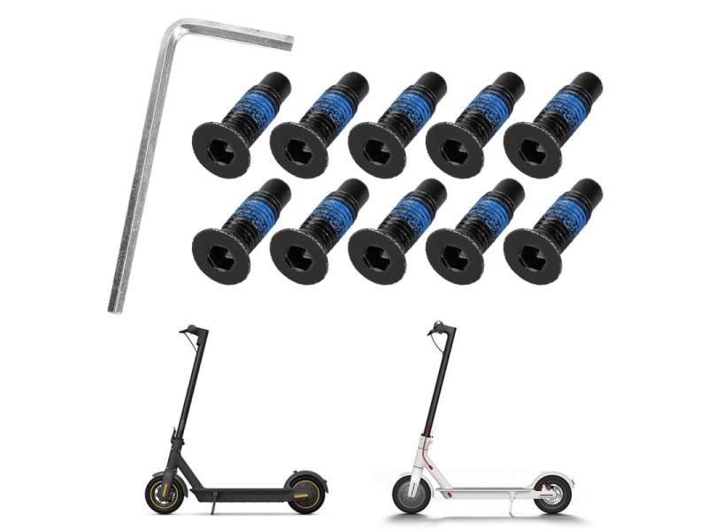 4/10pcs Electric Scooter Screw Set Mounting Screw Kit With Wrench For Ninebot Carousel 1