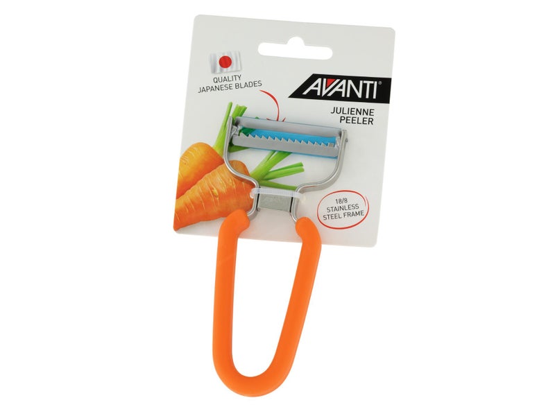 Julienne Peeler Orange Stainless Steel Japanese Blade AVANTI Carousel 2