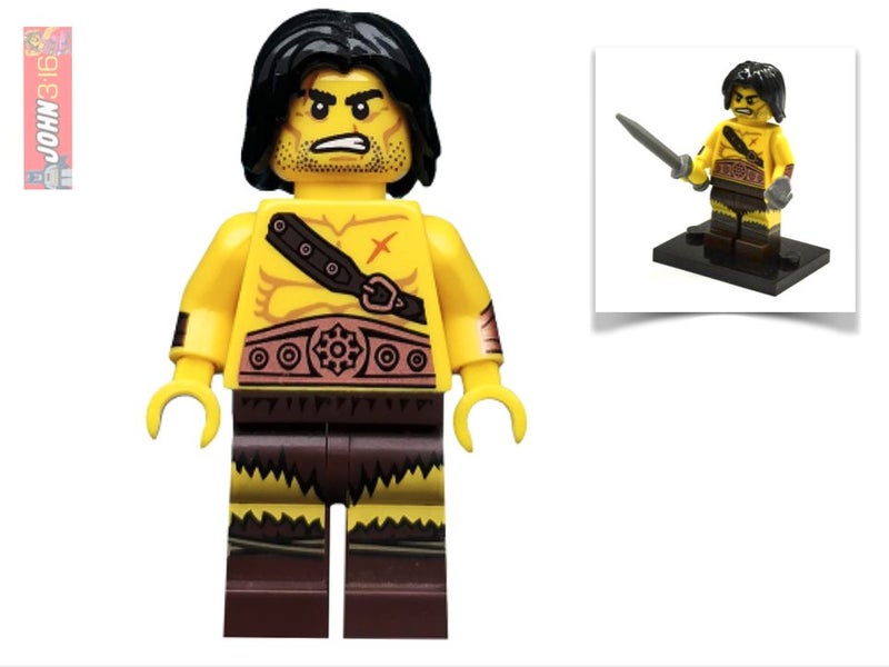 AWESOME LEGO COLLECTIBLE MINIFIGURE - SERIES 11 BARBARIAN Carousel 1