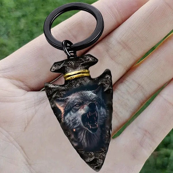 Gothic Lone Wolf Keychain - NEW64463619910531111