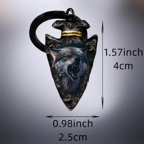 Gothic Lone Wolf Keychain - NEW64463619910531112