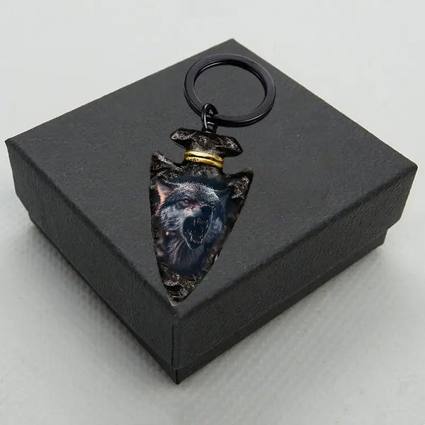 Gothic Lone Wolf Keychain - NEW64463619910531114