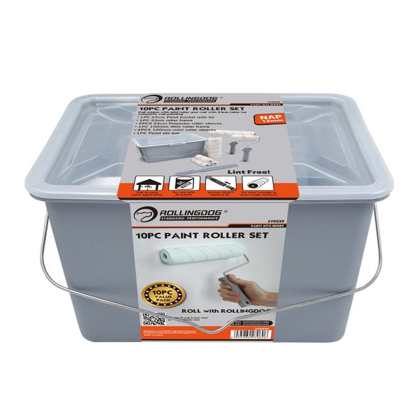 Paint Roller Set with Bucket 10pc Carousel 2