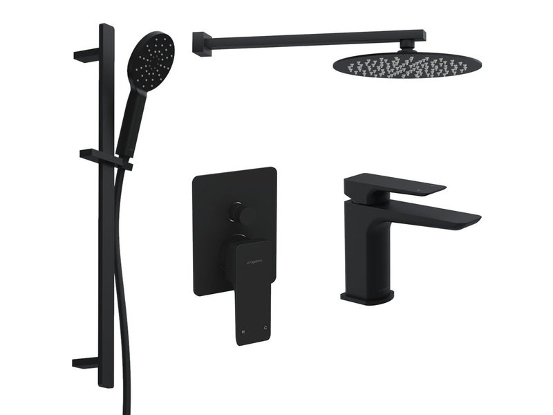 Como Matt Black Tapware/Shower Package *Excess Stock* Was $2596 Carousel 1