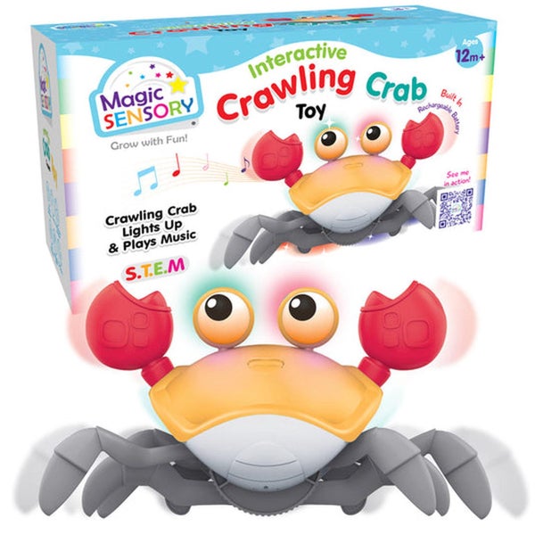 Magic Sensory Interactive Crawling Crab (Orange) Carousel 1