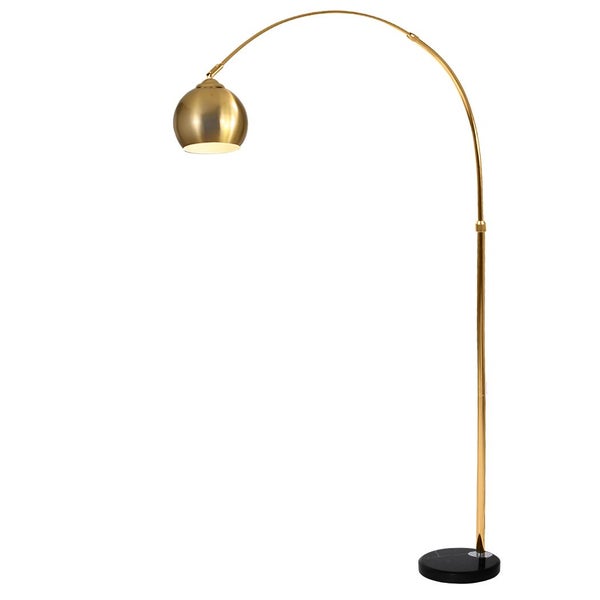 Emitto Modern LED Floor Lamp Stand Reading Light Adjustable Indoor Marble Base Carousel 1