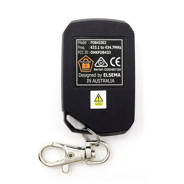 Elsema Pentafob 2 Button Black FOB43302 Genuine Remote Carousel 2