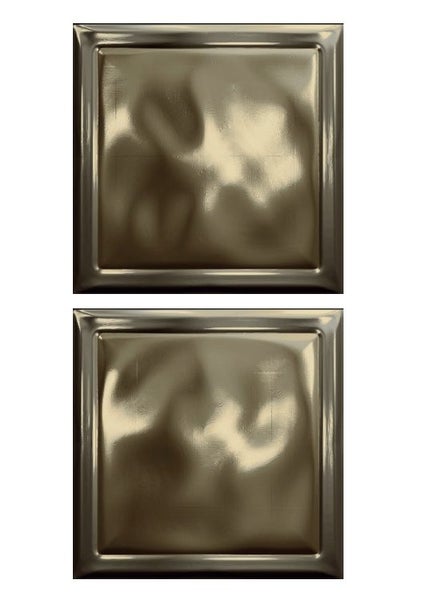 Wall Tile - Glass Titanium Pave Satin 201x201mm; $35/Box Carousel 2