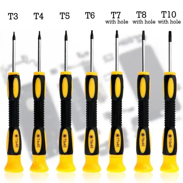 7pcs Torx Screwdriver Bit Set T3 T4 T5 T6 T7 T8 T10 Mini Hexagon Screwdri CHK29M Carousel 2
