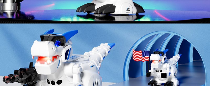 Electric Dino Remote Control Gesture Sensing Robot Carousel 2