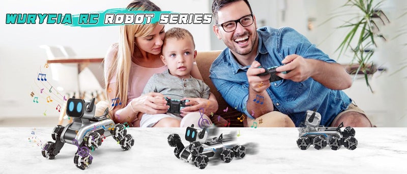 Remote Control Robot Dog Toy 2.4Ghz 8WD Gesture Sensing Stunt Cars Carousel 2