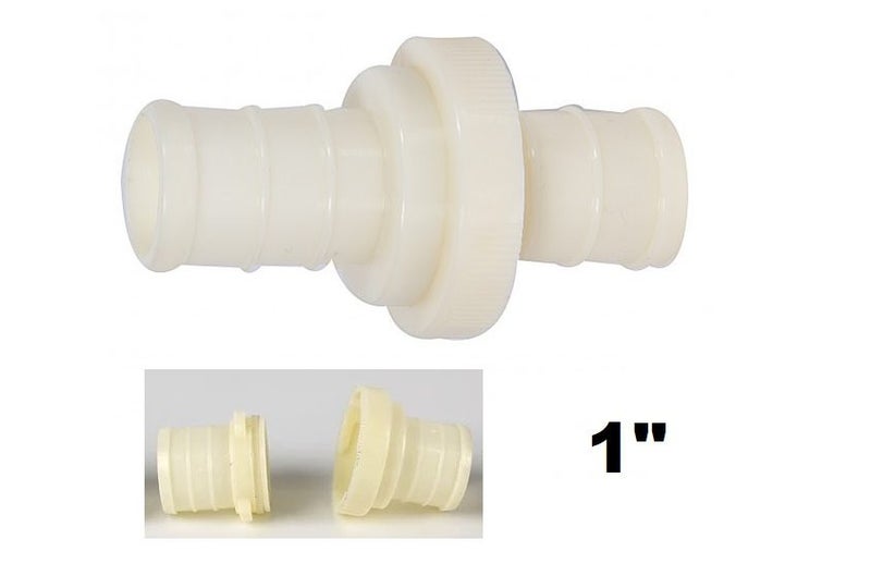 1" Inch Water Pump Hose Coupler Lay flat Irrigation Discharge Hose Quick Joiner Carousel 1
