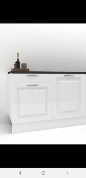 1200mm Wide Base cabinet Shaker style High Gloss kitchenette Carousel 2